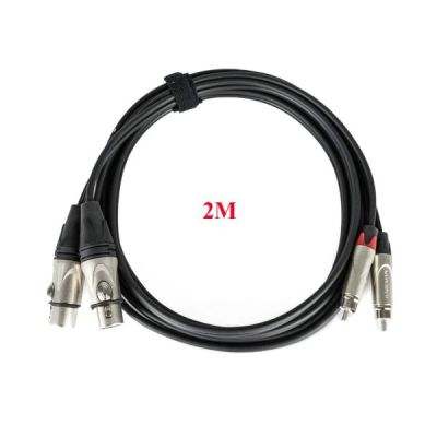  DIVAAUDIO DA2RCA2FXX-2 | สายสัญญาณเสียง RCA เป็น XLR เมีย ความยาว 2 เมตร